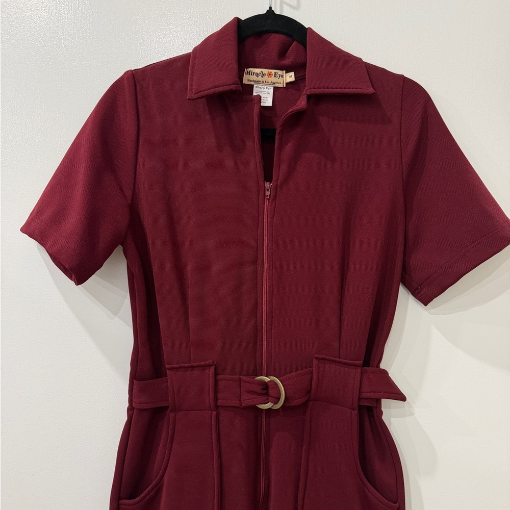 Miracle Eye Burgundy Jumpsuit